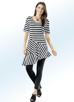 Leggings med elegant, gl&auml;nsande dekorativt motiv 