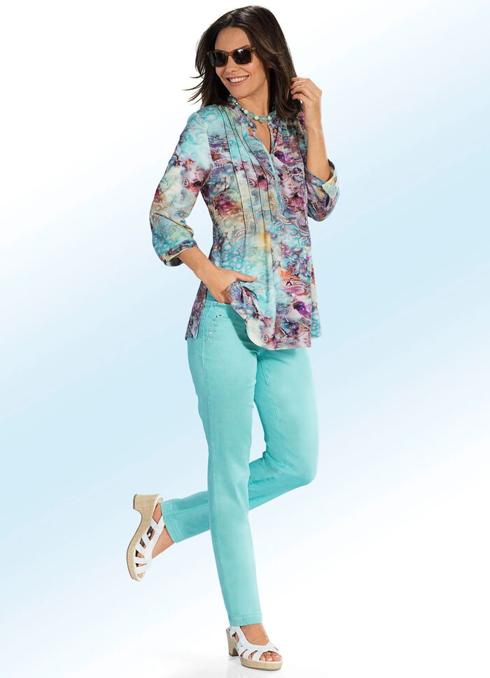 Eleganta byxor med gnistrande strass 