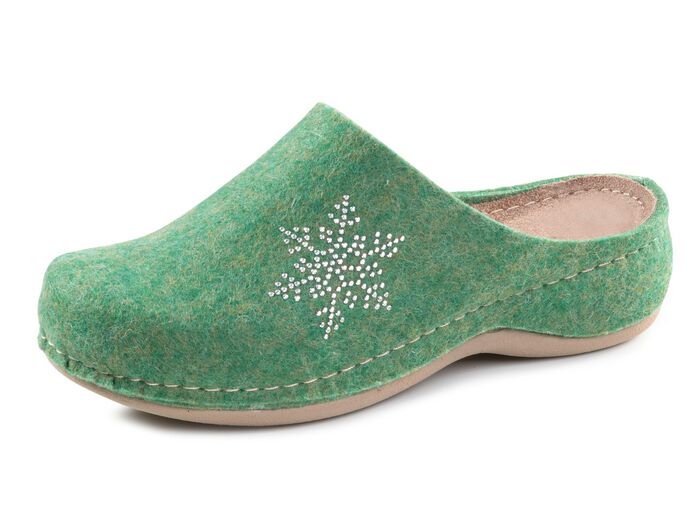 Laurina tofflor med smarta nitar KARIBISKT GR&Ouml;NT