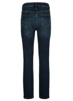 Jeans med strass och dekorativa s&ouml;mmar 