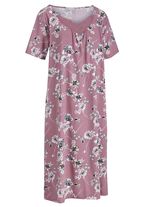 Tv&aring;pack vadl&aring;nga nattlinnen med broderad spets 