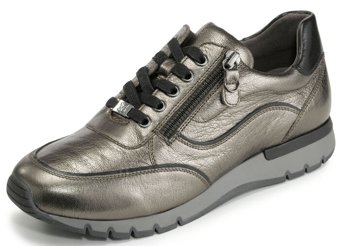 Caprice snörsko med praktisk dragkedja på sidan BRONS