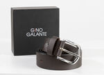 GINO GALANTE, modernt herrbälte inklusive ask, 3,5 cm brett, 