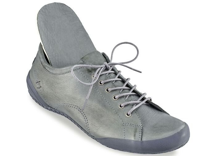 Andrea Conti, klassiska damskor med sn&ouml;rning, med uttagbar l&auml;dersula GRAFIT