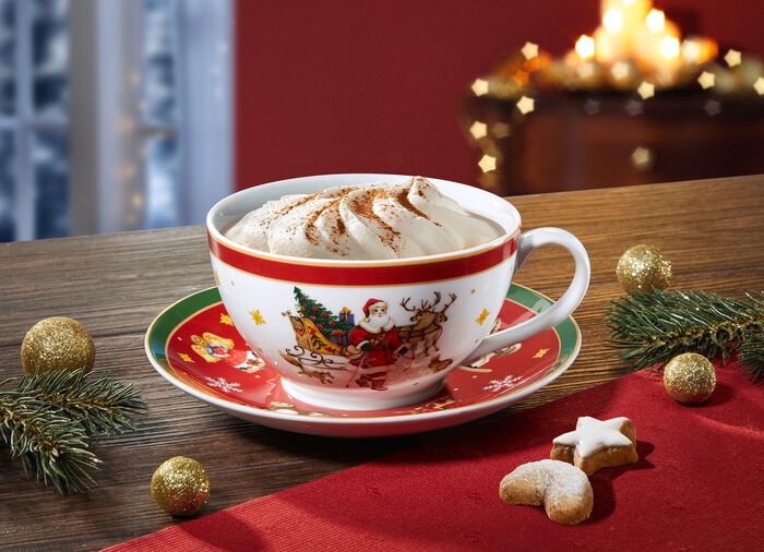 Jumbokopp av h&ouml;gkvalitativt porslin, 2 st 