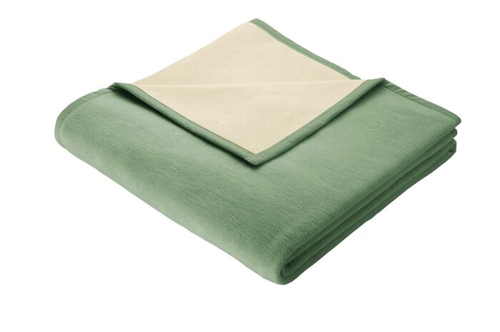 Sovt&auml;cke med velourkant GR&Ouml;N