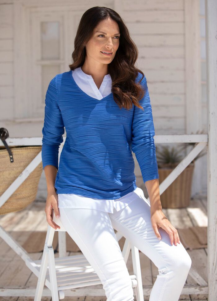 Skjorttunika med 2-i-1-look 