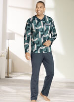 V-ringad pyjamas med bröstficka 