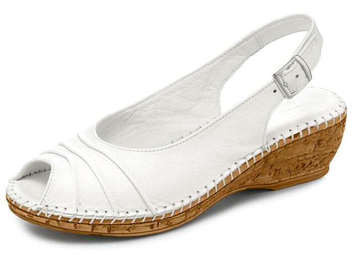 Sandaletter fr&aring;n Gemini med elegant veckdekor 