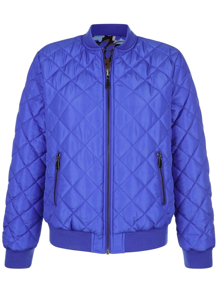 Vändbar blus med ribbade muddar 