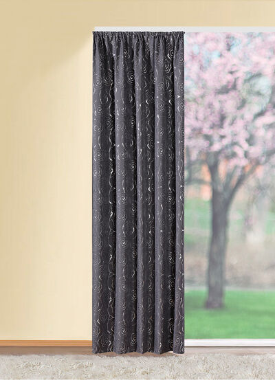 Gardin med vacker rosdesign, , large