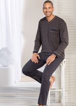 V-ringad pyjamas med &ouml;ppna manschetter 