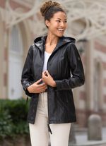 L&auml;derjacka med 2-v&auml;gs dragkedja 