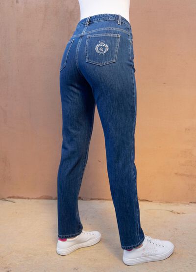 Eleganta jeans i 5-fickmodell 