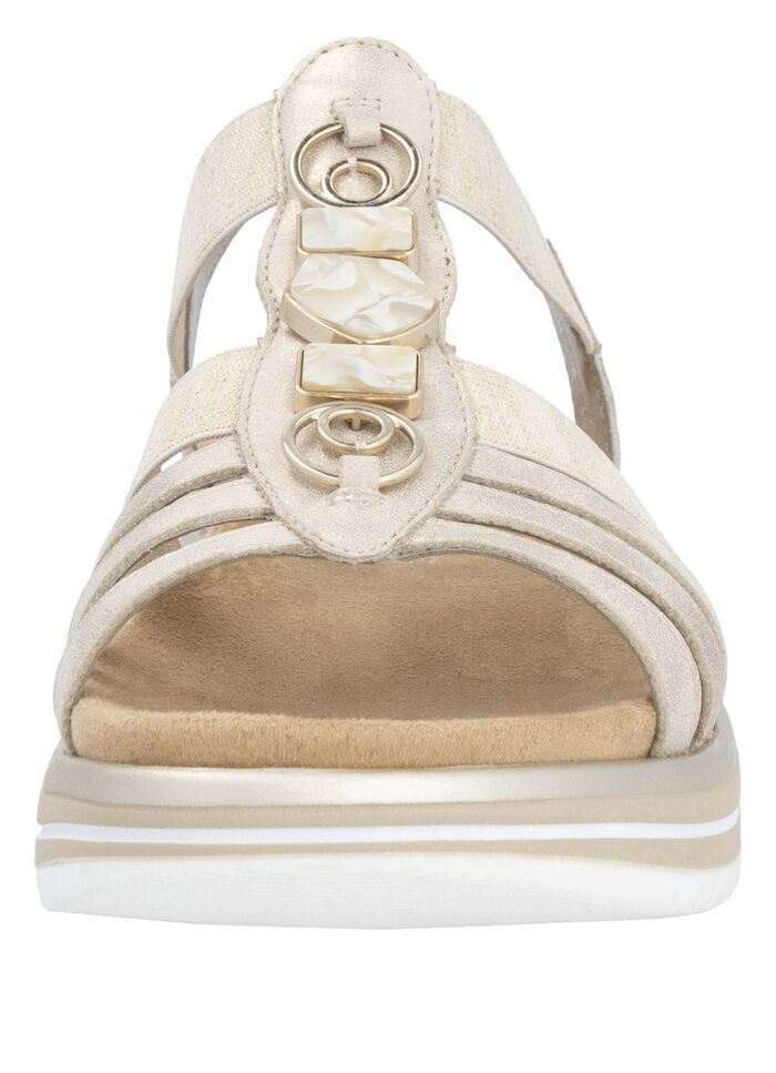 Remonte sandal med axelband med metallsmycken 