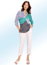 7/8-l&aring;ng byxa med intressanta fransar 