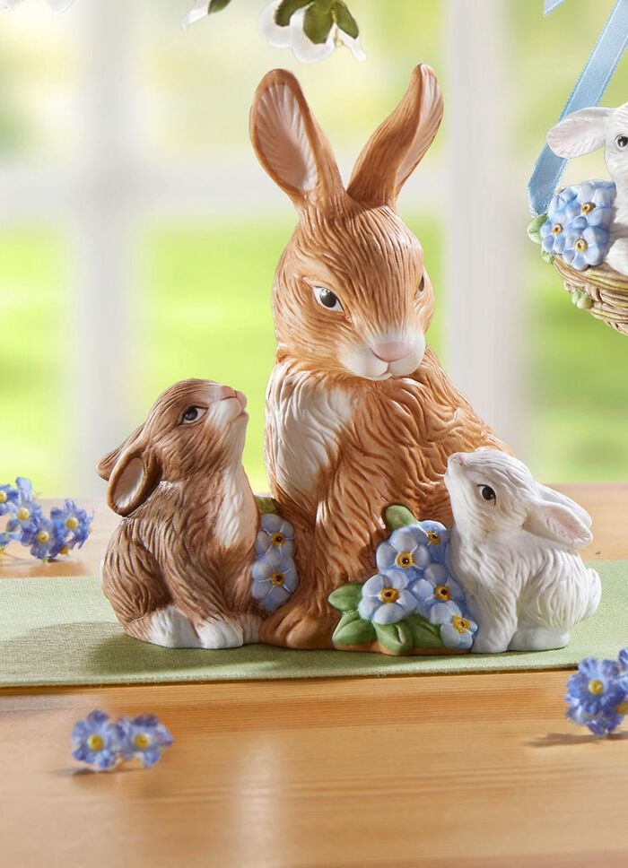 P&aring;skdekorationer, P&aring;skhare 2026 BRUN-BL&Aring;-VIT