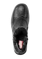 Rieker, fodrade damstövlar, vinterskor, med dragkedja SVART