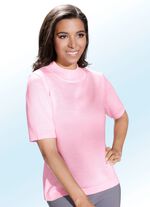 Stickat twinset med fin glans 