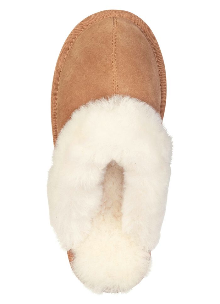 ELENA EDEN, varma damtofflor, med lammskinn 