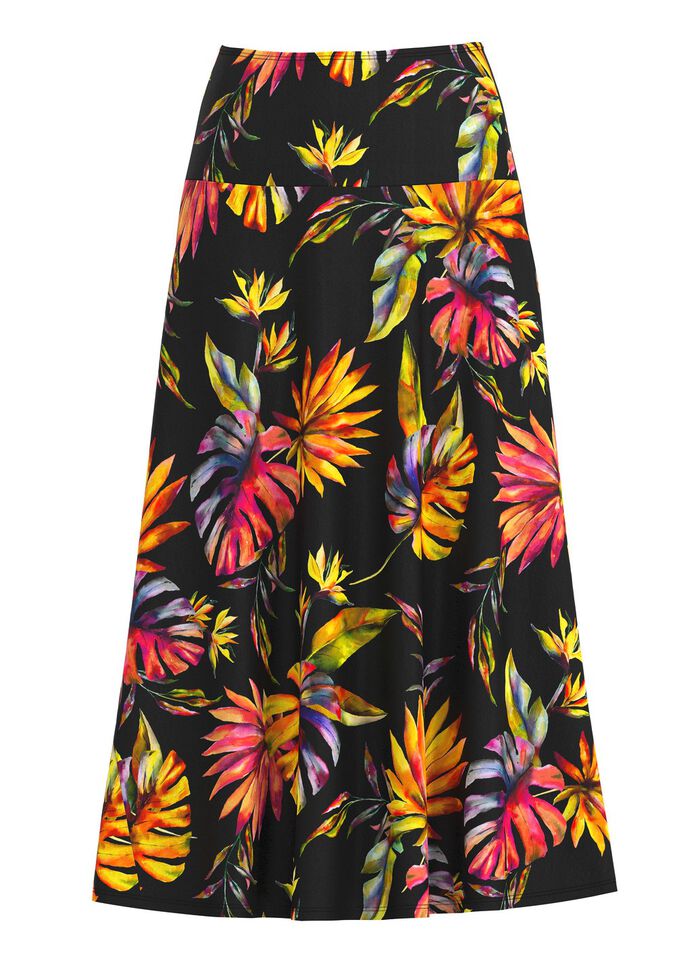 Kjol med briljant f&auml;rgtryck 