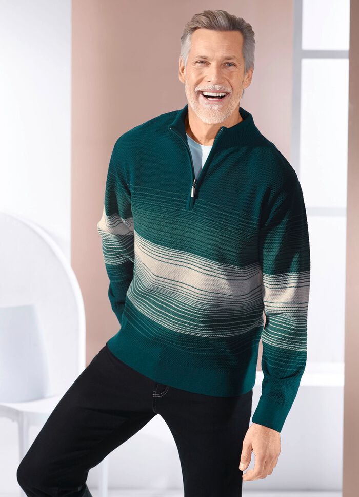 Troyer med st&aring;krage i 2 f&auml;rger 