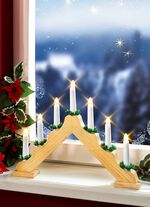 LED-krona av tr&auml; NATUR