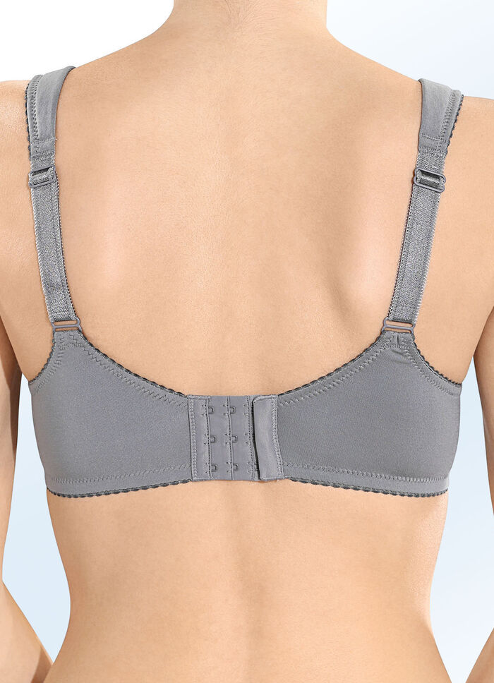 Viania tvåpack bygelbehåar med elastisk spets, 
