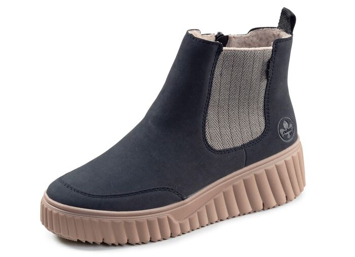 Rieker, trendiga damst&ouml;vlar, vinterskor, med uttagbar fotb&auml;dd 