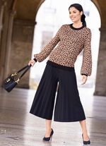 Culottes med veckade veck 