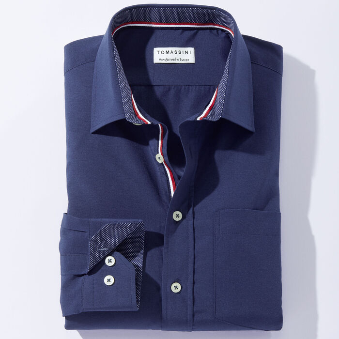 Skjorta från "Milano Italy" i 4 färger DUNKELBLAU