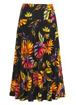 Kjol med briljant f&auml;rgtryck 