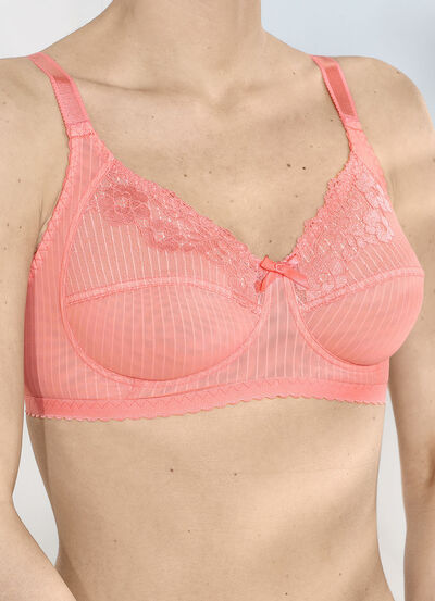 Laurina-bh med diskret randig design, , large
