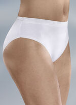 Fempack trosor med glansig finish 3X AZURBLAU, 2X WEISS