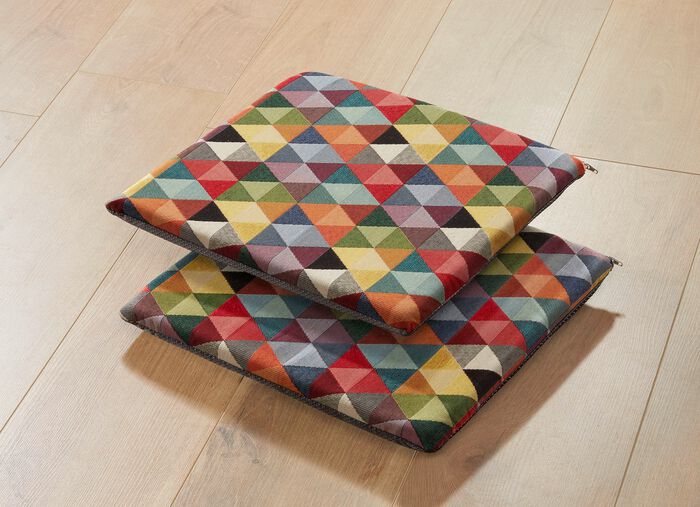 Sittdynor, set om 2, med halkskyddande bel&auml;ggning 