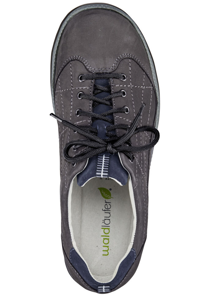 Snörskor från Waldläufer av högkvalitativt skinn GRAFIT