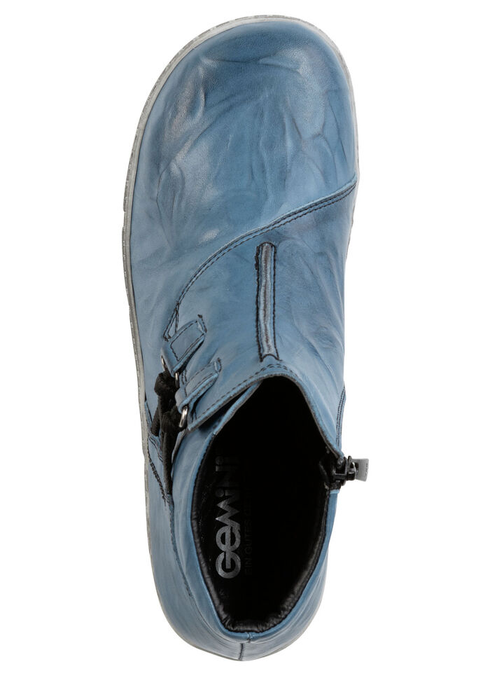 Gemini bootie med skrynklig struktur och elastiska sidoinlägg JEANS
