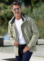 Funktionell kort jacka med avtagbar huva 