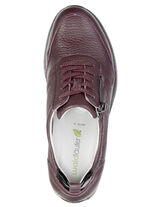 Waldläufer, lätta damsneakers, bredd H, med uttagbar fotbädd BORDEAUX