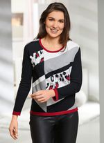 Tr&ouml;ja gjord av 100% bomull SVART-R&Ouml;D-MULTIF&Auml;RG