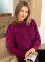 Tr&ouml;ja av melerad garn 