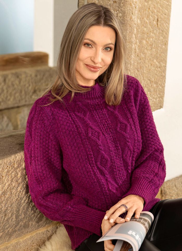 Tr&ouml;ja av melerad garn 