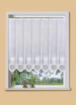 Kort rullgardin med v&aring;gig kant 