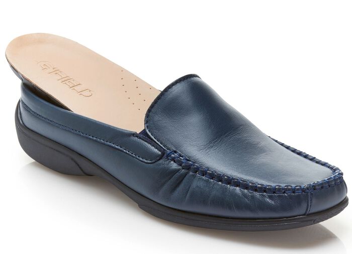 ELENA EDEN mockasin sabot med elastiska band p&aring; sidorna MARIN