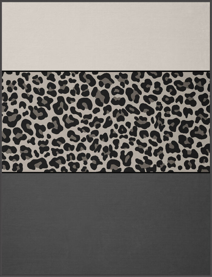 Filt i trendigt leopardmönster 