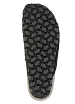 ELENA EDEN, lätta damslip-ins, vidd G, med läderfotbädd SCHWARZ