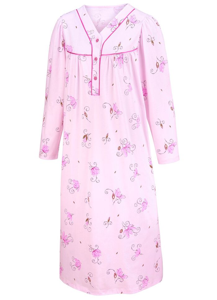 Nattlinne i tv&aring;-pack, l&aring;ng &auml;rm med knappsl&aring; 