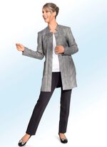 l&aring;ng kavaj med glenrutig design 