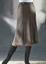 Panelkjol i tweed med garn med boucleeffekt 