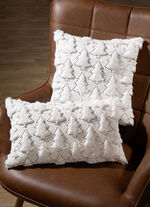 Stickat kuddfodral SEKT-GOLD